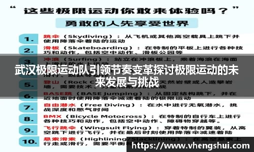 武汉极限运动队引领节奏变革探讨极限运动的未来发展与挑战